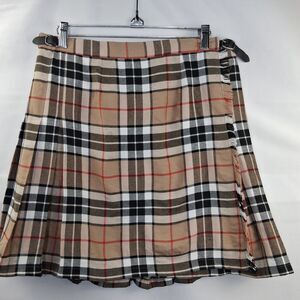 Scottish Highland Authentic Woven Tartan Kilt Camel Thompson